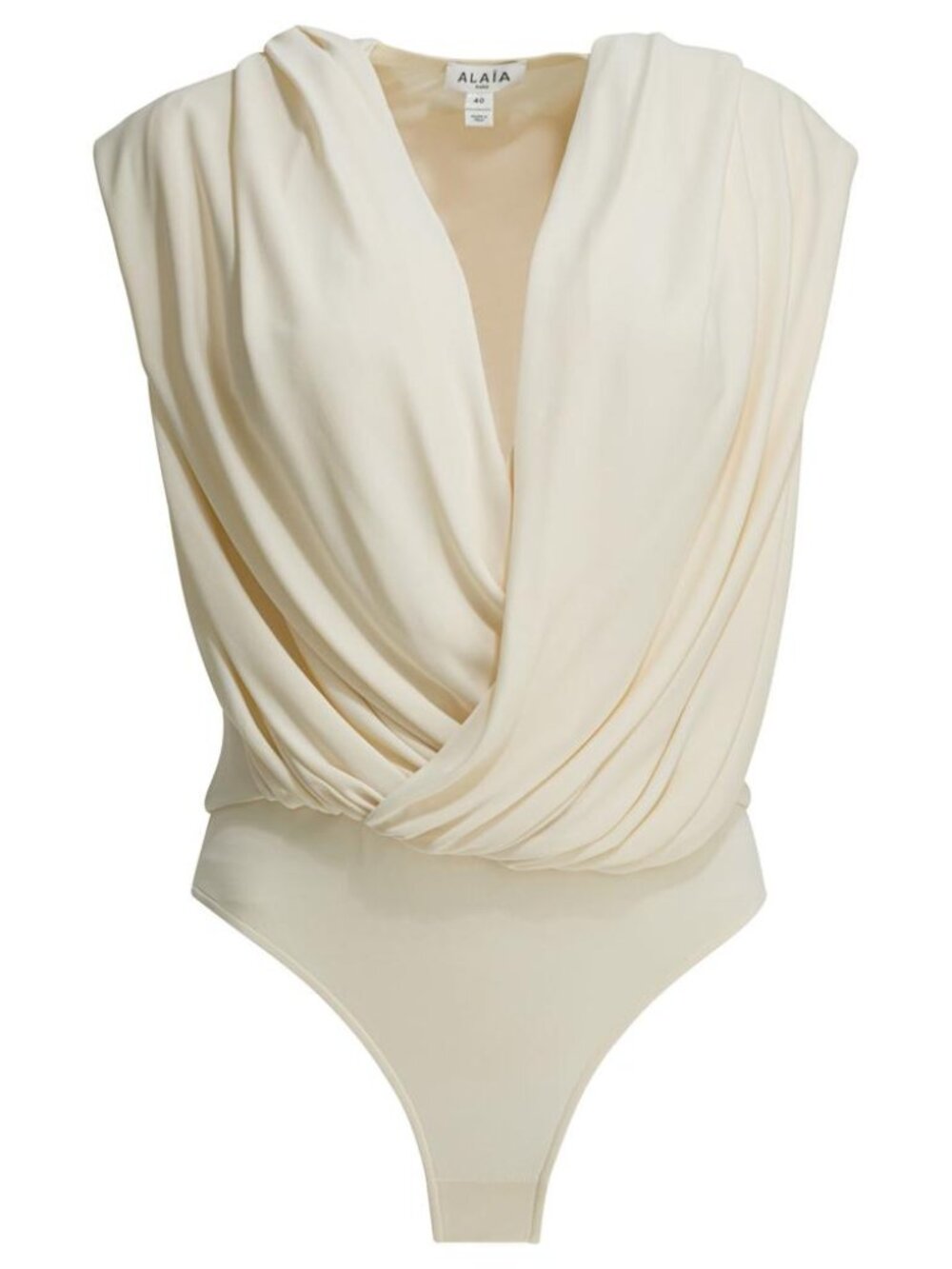 Alaïa Draped Bodysuit With Hood Tag Size 36 Women
